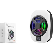 Uravas Store Manyetik Telefon Soğutucu Fan Rgb Isı Göstergeli Beyaz TL16