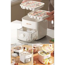 Empressco Kitchen Beauty 48 Hazneli Kapaklı Buz Kalıbı Çift Bölmeli Basmalı Buz Kalıbı Küp Şekilli Buz Yapma Kovası Buzluk - Fiyatı, Yorumları