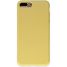 Selfbuysell Apple Iphone 7 Plus Kılıf Nano Içi Kadife Silikon - Sarı