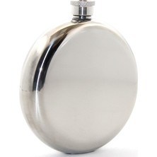 Ozcmax Paslanmaz Çelik Yuvarlak 8 Oz Tekli Matarra Çelik Renk