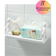 Empressco Acarlarticaret Banyo Şampuan Kozmetik Raf Organizatör Mutfak Baharat Kavanoz Yapışkanlı Raf Çöp Adam Raf (Gri Renk) - Fiyatı, Yorumları