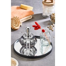 Empressco Leila Home Yuvarlak Aynalı Sunumluk Siyah 24X24 Ikramlık Kahve ve Çay Sunum - Fiyatı, Yorumları