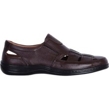 Moda Ayakkabı 254 Kayve Erkek Deri Sandalet Ayakkabı