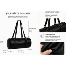 Elan Collection Kadın Çanta Silindir Model Şık Tasarım Sportif Casual Çanta Siyah