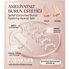 Lovyco Şeffaf Estetik Görünmez Burun Kaldırma Aparatı Pratik Yukarı Kaldırıcı Şekillendirici Düzeltici