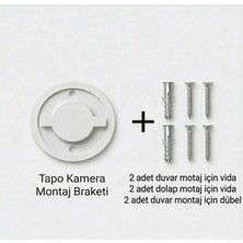 Tasarım Tp-Link Tapo C200/C210/C220/C211 Uyumlu Kamera Için Duvar - Dolap Askı Montaj Aparatı
