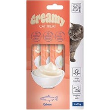 Bezos Somonlu Krema Kedi Ödül Maması 4X15 gr