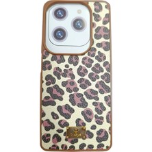 Teknomoda Tecno Spark 20 Pro Kılıf Leopar Desenli Silikon Kapak