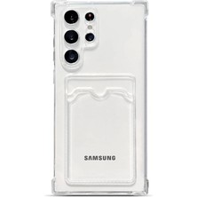 Teknomoda Samsung Galaxy S26 Ultra Kılıf Kartlıklı Anti Şok Korumalı Şeffaf Silikon Şeffaf Açık