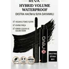 Reva Hacim Veren Hibrit Maskara - Hybrid Volume Mascara Extra Black - No: 801 - Vegan & Temiz Içerik