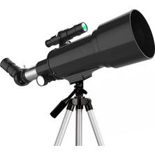 Aycer 400X70MM Açıklıklı Refrakter Teleskoplar (15X-150X), Telefon Adaptörlü Reflex ( Lisinya )