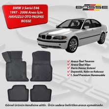 BMW 3 Serisi Paspas Araca Özel E46 Paspas 1998 2004 BOSSE Paspas 3D Havuzlu Paspas