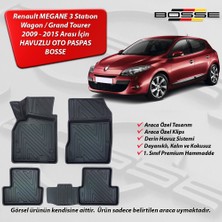 Renault Megane 3 Paspas Araca Özel 2009 2015 BOSSE 3D Havuzlu Oto Paspas