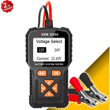 Sevgift Vıctor 3025A Dijital Akü Test Cihazı 12V / 24V | Cca, Soh ve Şarj Sistemi Testi