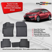 Toyota Corolla Paspas Araca Özel Sedan 2019 Sonrası BOSSE 3D Havuzlu Oto Paspas