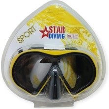 Aycer Star Diving Dalış Maskesi Yetişkin - 51703-SARI (Lisinya)