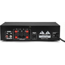 Rose FR-007A 2X50 Watt Stereo Anfi 12V/220V Mp3, Bluetooth, Sd Kart 2 Mikrofon Girişli Kumandalı