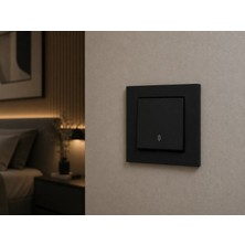 Ovivo Grano Siyah Tekli Anahtar Çerçeveli Modern Tasarım Yüksek Dayanıklılık