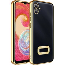 Teknomoda Samsung Galaxy A07 Kılıf Logo Yeri Açık Kamera Lens Korumalı Renkli Silikon Gold
