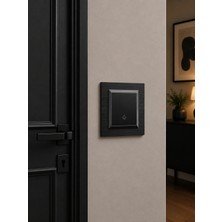 Ovivo Quantum Antrasit Light Anahtar Çerçeveli