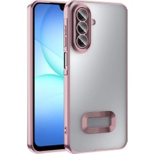 Teknomoda Samsung Galaxy A17 Kılıf Logo Yeri Açık Kamera Lens Korumalı Renkli Silikon Rose Gold