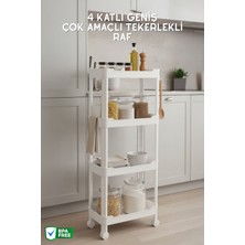 Empressco Nandy Home 4 Katlı Geniş, Tekerlekli Düzenleyici Raf, Çok Amaçlı Tekerlekli Organizer - Fiyatı, Yorumları