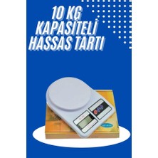 Aycer Yeni Nesil Taşınabilir Dijital Hassas Mutfak Tartısı Mutfak Terazisi Hassas Ölçüm 10 kg - Lisinya