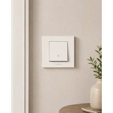 Ovivo  Beyaz Light Anahtar Çerçeveli Ovivo