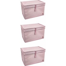 Aycer Çok Amaçlı Düzenleyici Kutu Organizer Cırt Cırtlı Hurç Mega Plus Boy 40CM x 30CM x 70CM (5 Adet) ( Lisinya )