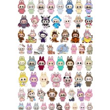 Ororabutik 62 Adet Monster Canavar Sticker Seti - Etiket Seti Scrapbook Bullet Journal