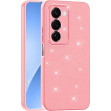 Teknomoda Redmi 15 Kılıf Kamera Korumalı Simli Lüks Işıltılı Silikon