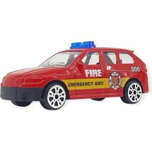 Aycer 3'lü Iş Makinaları Road Seti - Die Cast - DS044 - Itfaiye (Lisinya)