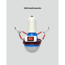 Aycer Araç Akü Bağlantılı 12V LED Ampul Pratik Işık Çözümü - Lisinya