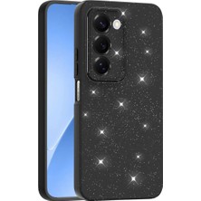 Teknomoda Redmi 15 Kılıf Kamera Korumalı Simli Lüks Işıltılı Silikon