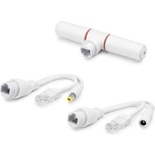 Skygo Poe Combiner Mux 2 In 1 RJ45 Veri + Güç Birleştirici Adaptör - Beyaz HDX5550