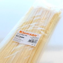 Klemsan Ykb 368 (4.8X368) Kablo Bağı Beyaz 100 Adet