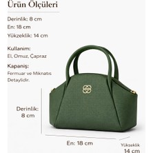 Elan Collection Kadın Çanta Küçük Boy Çapraz Askılı El ve Omuz Çantası Haki