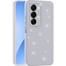 Teknomoda Redmi 15 Kılıf Kamera Korumalı Simli Lüks Işıltılı Silikon