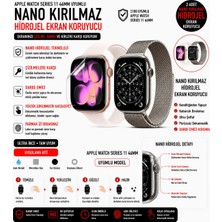onlinekordon Apple Watch Series 11 46MM Uyumlu Nano Jel Ekran Koruyucu 2 Adet Darbe Emici Çizilmez Kırılmaz Film