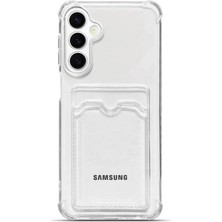 Teknomoda Samsung Galaxy A57 Kılıf Kartlıklı Anti Şok Korumalı Şeffaf Silikon Şeffaf Açık
