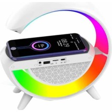 Aycer Bluetooth Hoparlör G Şekli Atmosfer Akıllı Rgb Lamba Wireless Kablosuz Şarj - Lisinya