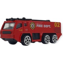 Aycer 3'lü Iş Makinaları Road Seti - Die Cast - DS044 - Itfaiye (Lisinya)