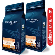 Moliendo Finest Coffee Moliendo Amalfi Espresso Blend Kahve Avantaj Paketi (Çekirdek Kahve) 2*1000 g