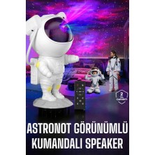 Aycer Çocuklara Özel Projeksiyon Astronot Lamba Speaker Sevimli - Lisinya