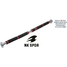 NK SPOR Ayarlanabilir Tam Boy Süngerli Kırmızı Koridor Barı 80X130 -Fitness Barı-Push Up-Kol-Omuz-Sırt-Biceps-Pull-Up- Barfiks Demiri-Spor-Egzersiz-Gym-Evde Spor