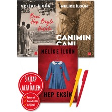 Kırmızı Kedi Yayınevi Alfa Kalem-Hep Eksik-Canımın Canı-Beni Hep Böyle Hatırla-Melike Ilgün 3 Kitap-Setli-Edebiyat