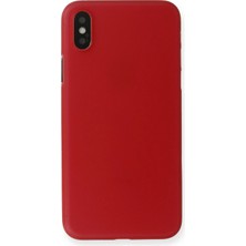 Ototechparca    iPhone x Kılıf Pp Ultra Ince Kapak - Kırmızı