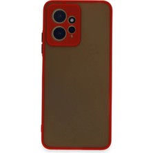 Ototechparca    Redmi Note 12 4g Kılıf Montreal Silikon Kapak - Kırmızı