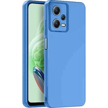 Ototechparca    Redmi Note 12 Pro 5g Kılıf Nano Içi Kadife Silikon - Mavi