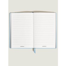 Montblanc Saffiano Deri Açık Mavi Küçük Boy Defter 135032
